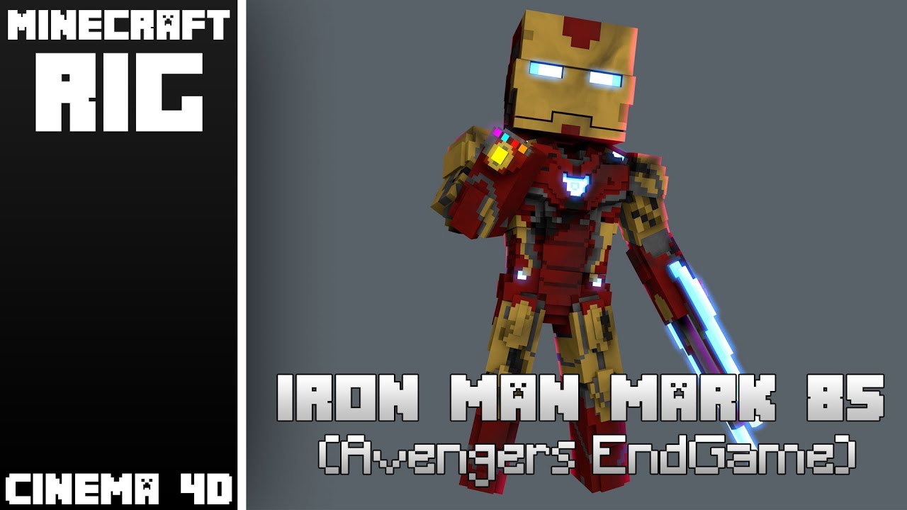 minecraft iron man mark 85