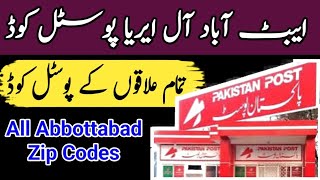 Abbottabad postal code list all areas