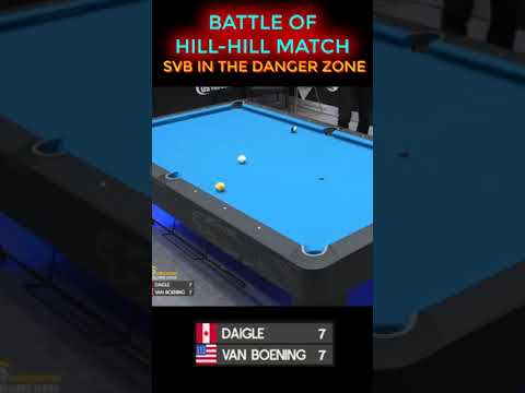 Battle of Hill Hill Match ▸ SVB In Danger Zone | Shane Van Boening 🆚 Martin Daigle #shorts