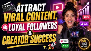 ✨ AFFIRMATION FOR CONTENT CREATOR SUCCESS | Attract Followers, Views, Creativity &amp; Abundance 🚀 #loa 