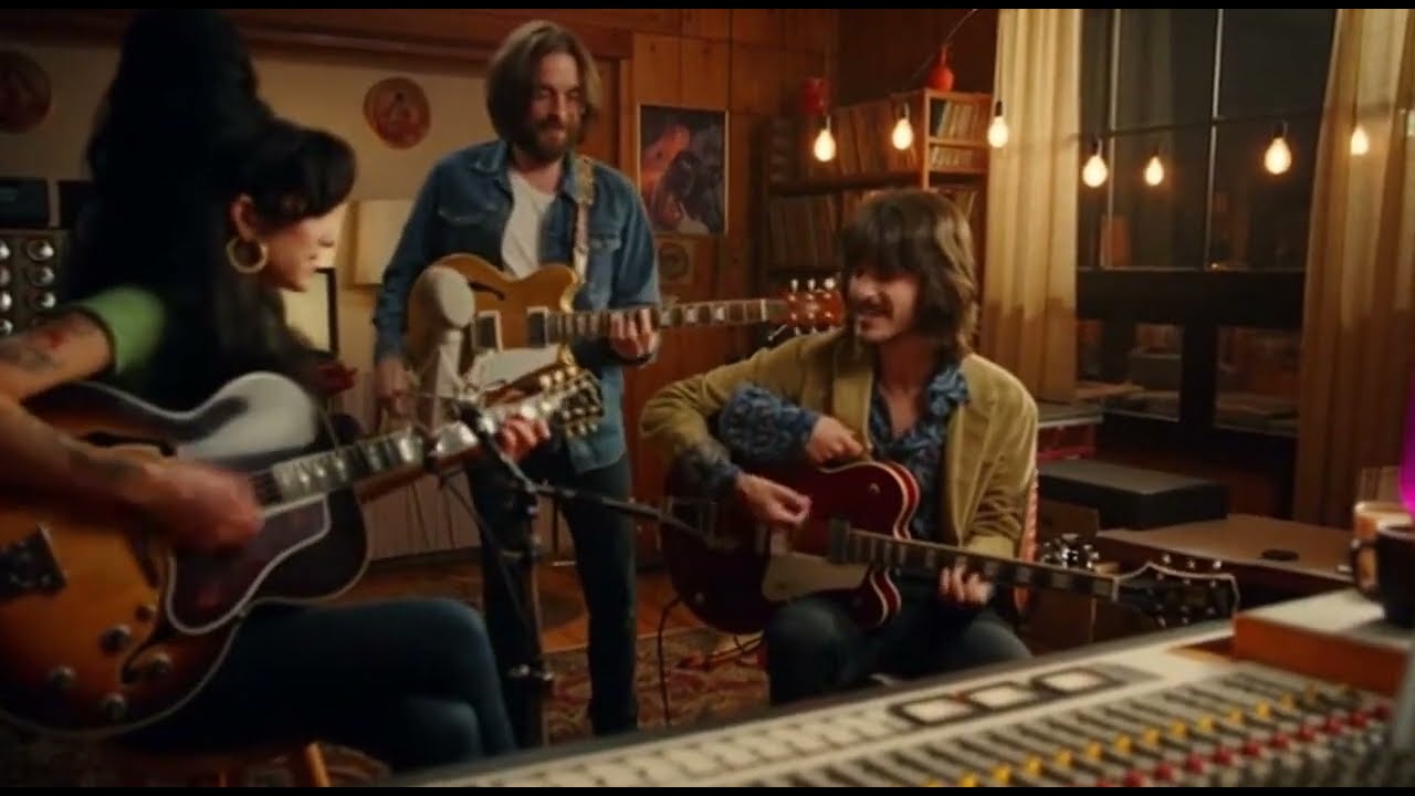 Amy Winehouse In Her Home Recording Studio With John Lennon & George Harrison