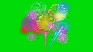 Fireworks Celebration Green screen Background Effects || New Year 2023