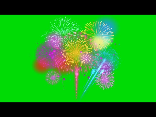 Fireworks Animation Green Screen Youtube Happy New Year 2022 Status