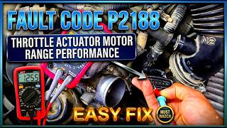 P2118 Throttle actuator motor range performance solution.