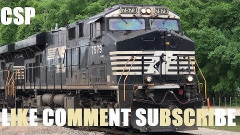 [NS]7579 ES40DC & 7549 ES40DC Leads P41-24 Out the old Yard W/A Nice 1st Gen K5HL as he heads to FV