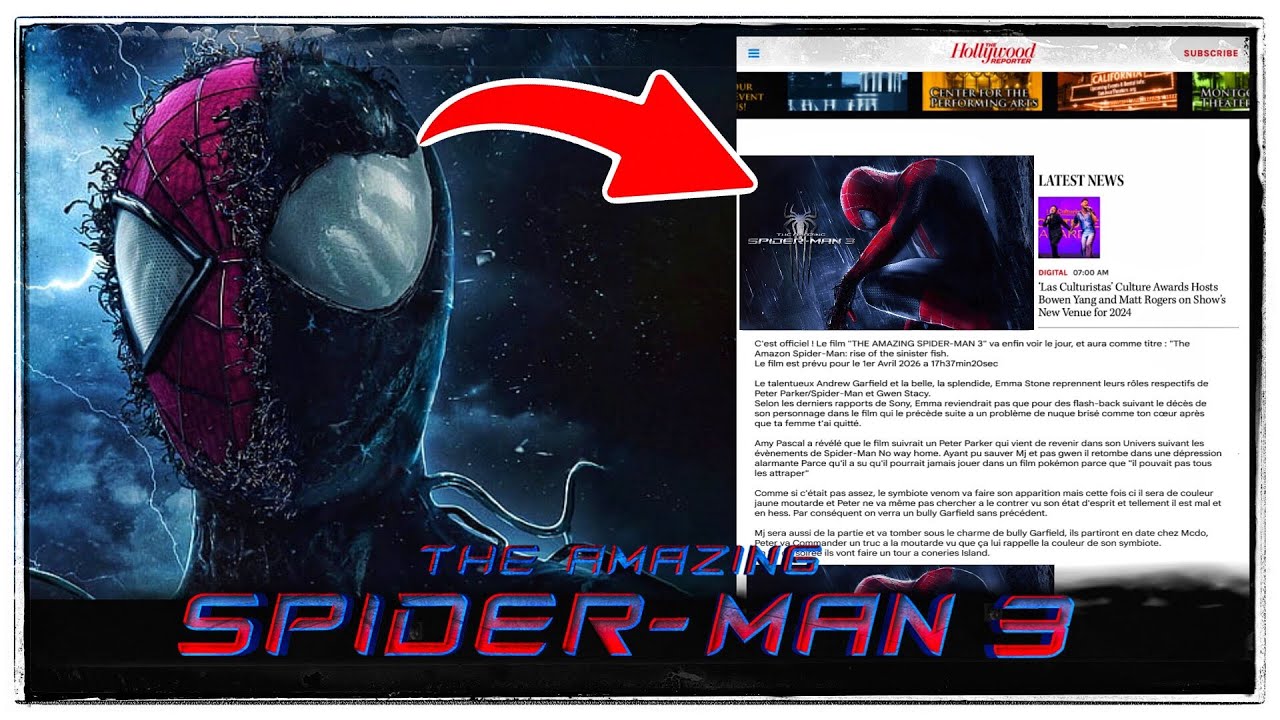 The Amazing Spider Man 3 Sortie