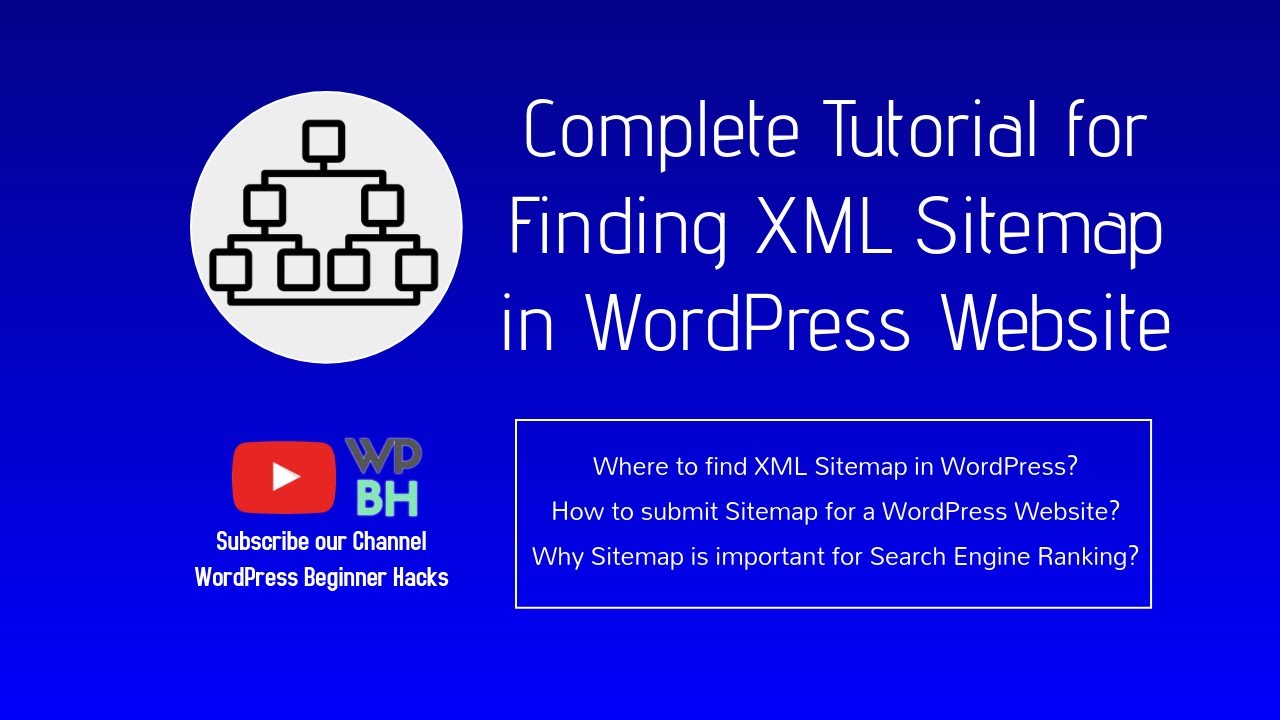 XML Sitemap WordPress Beginner Tutorial Find WordPress Sitemap xml sitemap wordpress beginner tutorial find wordpress sitemap