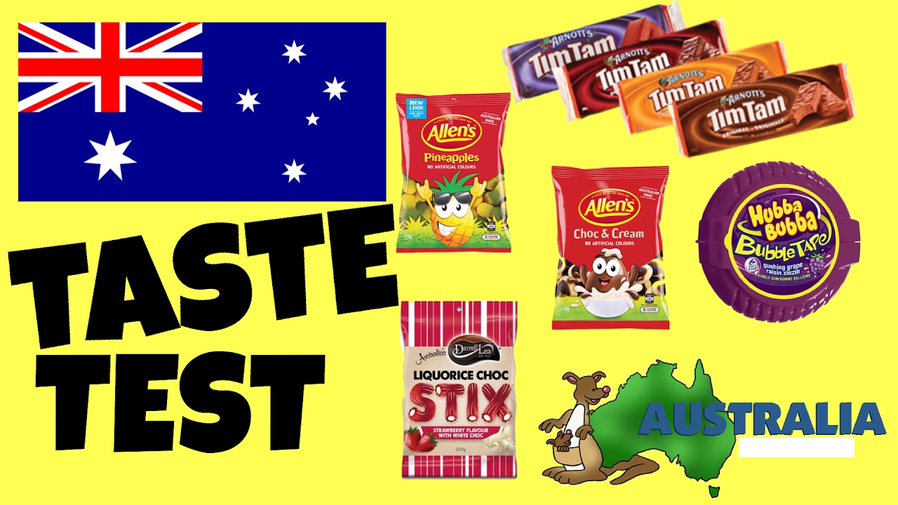 AUSTRALIAN CANDY TASTE TEST WITH JONESFAM YouTube