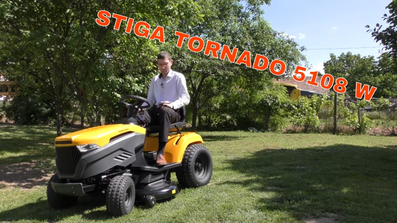 Stiga Tornado 5108 W fűnyírótraktor, avagy a kéthengeres nagyúr