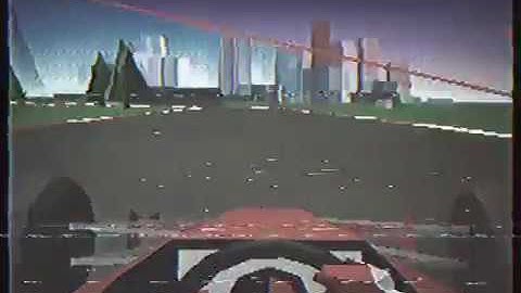 Original Pre-Release Checkered Flag on Atari Jaguar