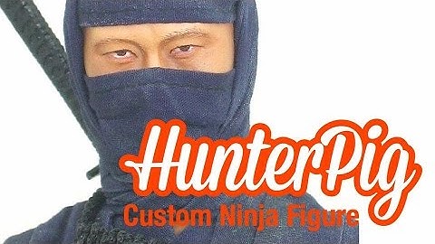 HunterPig Custom 1/6 scale Blue Ninja figure