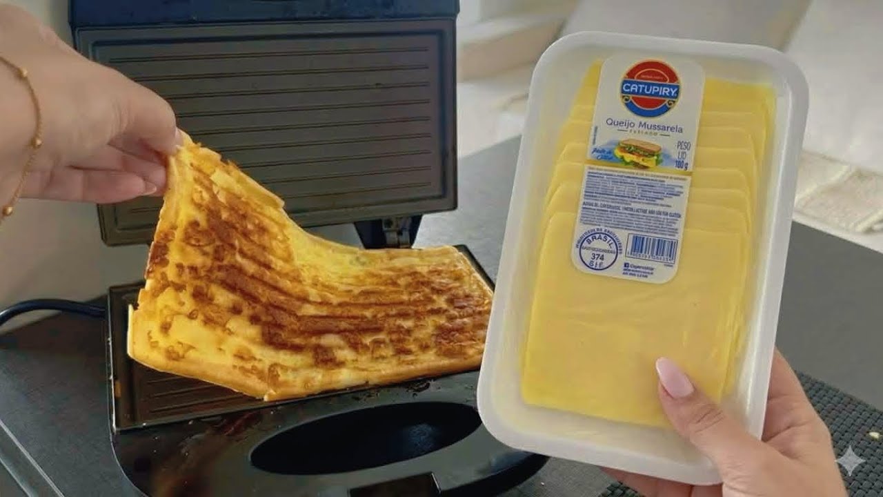 SÓ COLOCAR NA SANDUICHEIRA- todo mundo vai no negócio do meu irmão comer isso. 