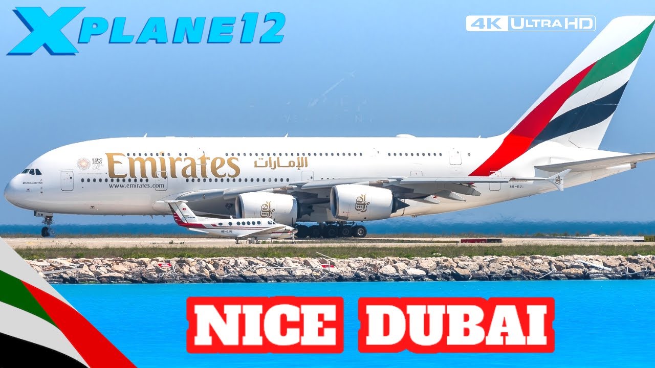 Emirates Airbus A380 | Nice 🇫🇷 to Dubai 🇦🇪 | X Plane 12