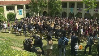 Meghan Markle's Alma Mater Celebrates Upcoming Royal Wedding With Courtyard Party