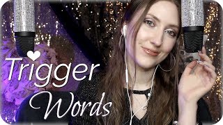 ASMR Whispering Extremely Close Up Trigger Words for Relaxation  w/ Ear to Ear Fluffy Mic Brushing