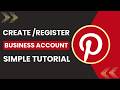 How to create Pinterest Business Account