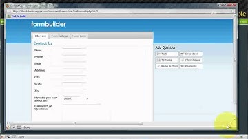 Tutorial 10 - Creating and Editing Forms