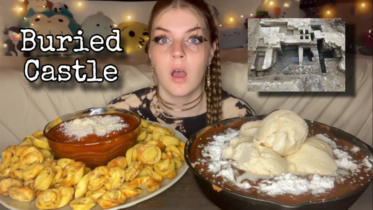 FRIED TORTELLINI AND GOOEY PEANUT BUTTER CHOCOLATE PIZOOKIE MUKBANG! (Vegan)