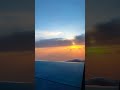 La Puesta del Sol desde Avión