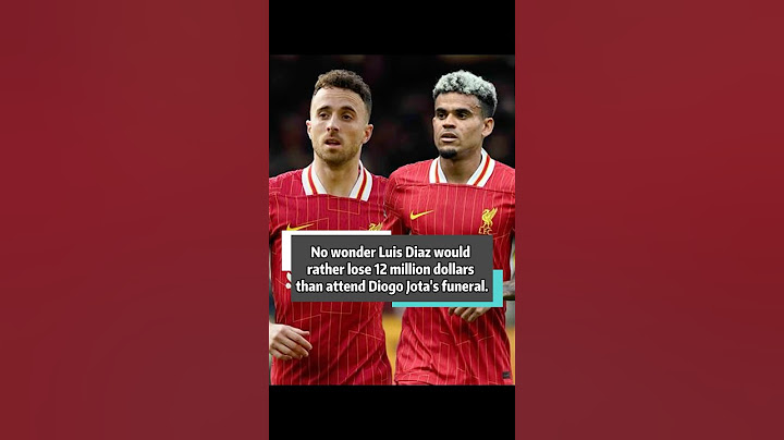 No wonder Luis Diaz would rather lose 12 million dollars than attend Diogo Jota's funeral.