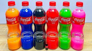 Soft drink COCA-COLA Bottles Rainbow | Relaxing Visual ASMR Sleep well Pouring Sounds Saturday!