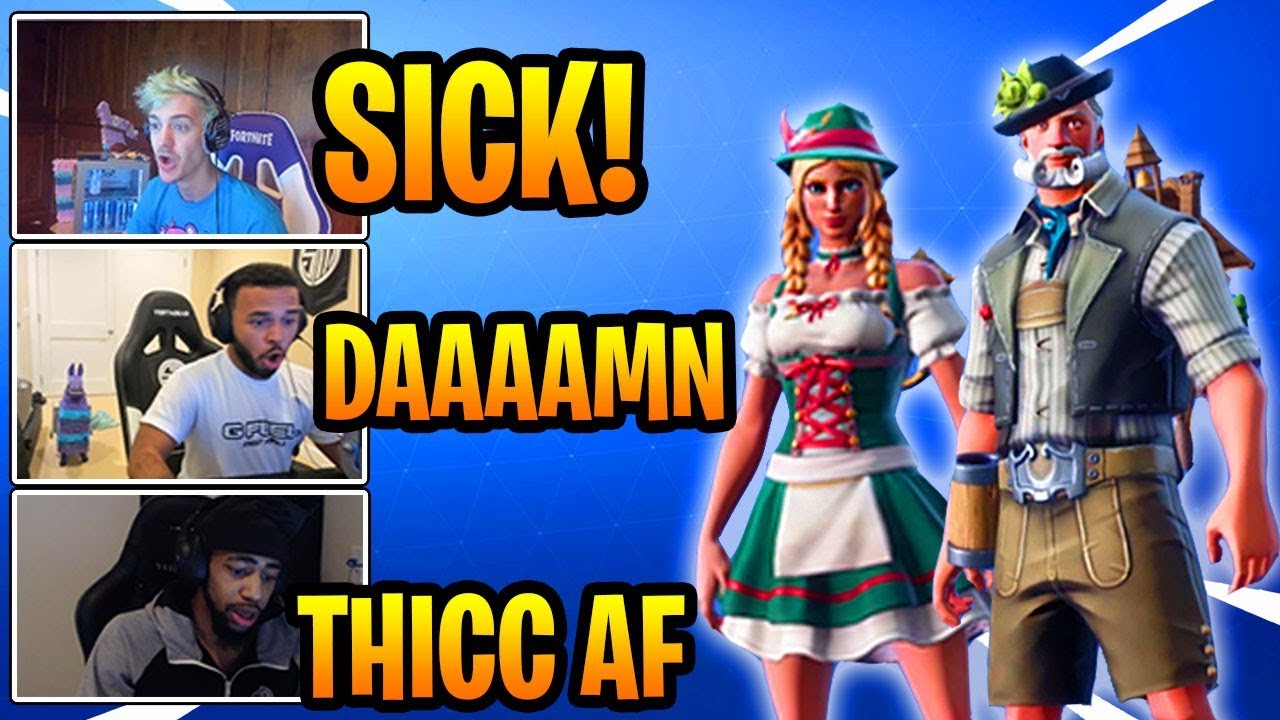 STREAMERS REACT to *NEW* LUGWIG & HEIDI SKINS!! (EPIC)