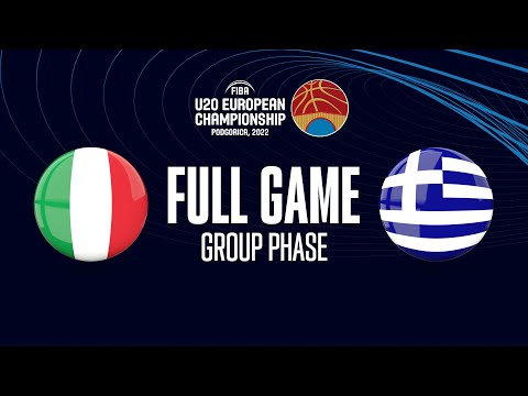 LIVE - Italy v Greece | FIBA U20 European Championship 2022