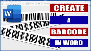 Create a Barcode in Word | Microsoft Word Tutorials