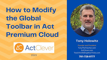 How to Modify the Global Toolbar in Act Premium Cloud | Daily Skills