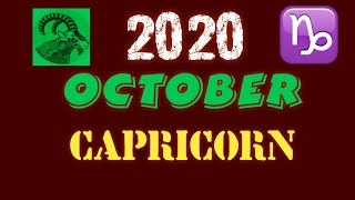 Capricorn Horoscope Month of October 2020 | Capricorn Monthly Stars October 2020