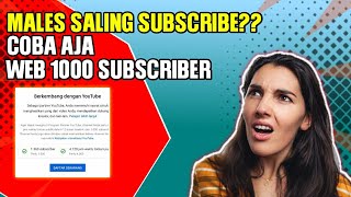 Males saling subscribe???Gunakan Web penambah 1000 subscriber ini|cara menambah subscriber youtube