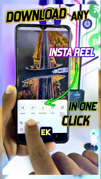 How to download Instagram reel in one click |2023|#shorts