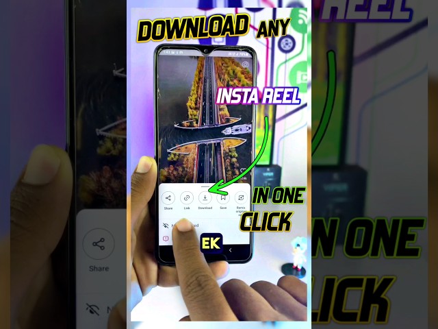 How to download Instagram reel in one click |2023|#shorts class=