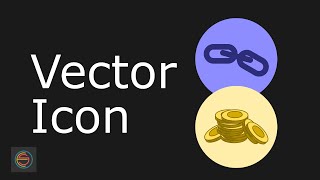 Simple Easy Link And Coin Vector Icon Design
