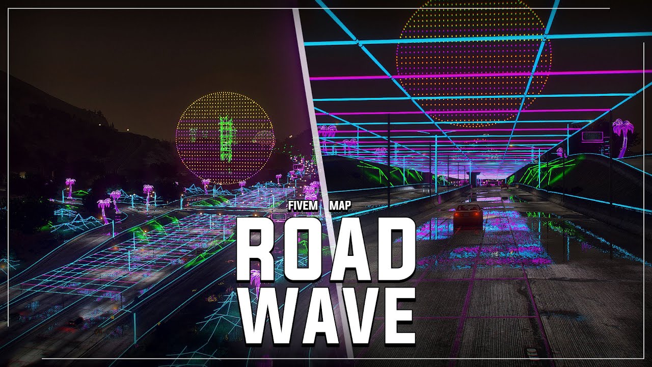Roadwave | Retrowave | [GTA 5 Fivem Maps]
