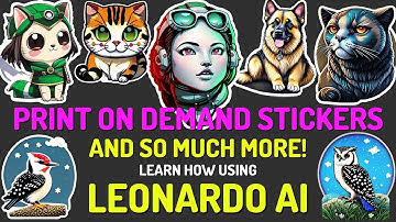 Creating Print on Demand Stickers And So Much More With Leonardo AI