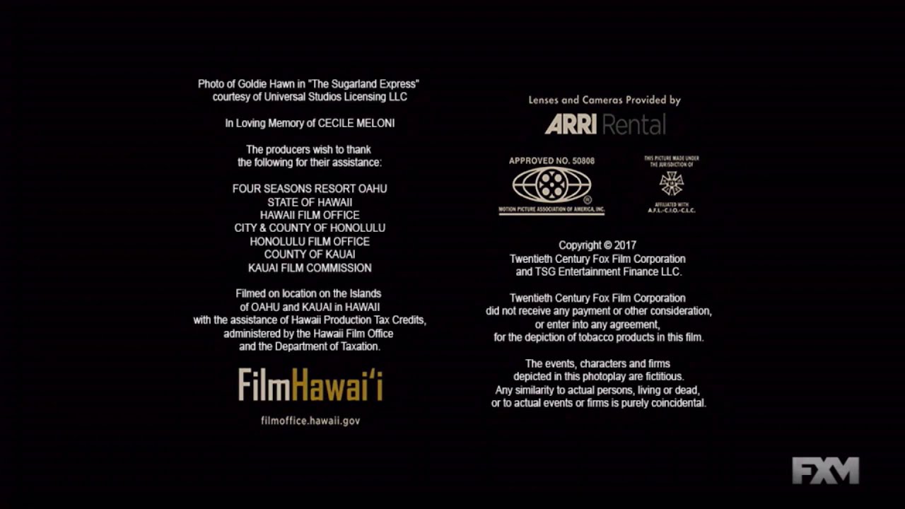 Film Hawaii/20th Television (2017) YouTube