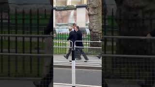 Former UK Prime Minister David Cameron walks with bodyguards 😱 #fyp