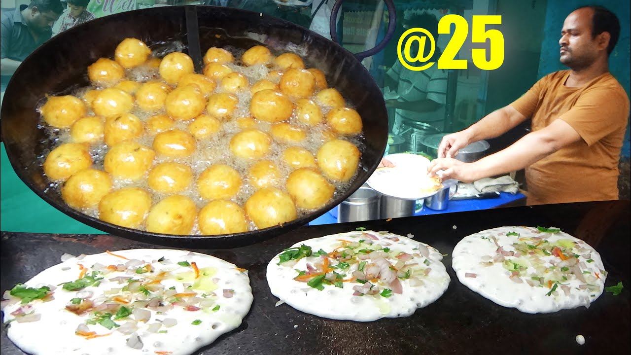 Delicious Breakfast in Hyderabad | People Tasty Any Tiffins @ 25 rs | People are Crazy to Eat