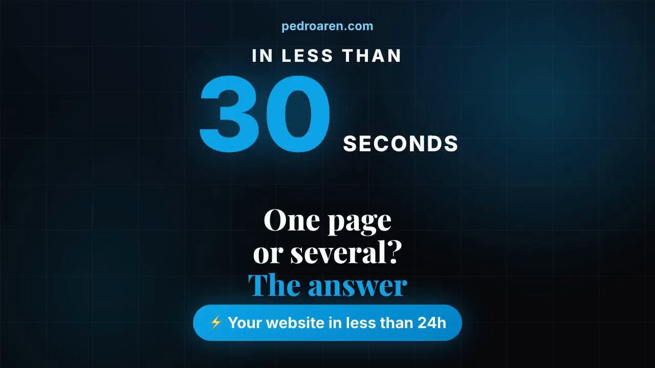 One-page website or multi-page? The clear answer