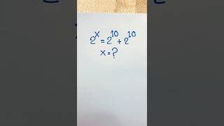 Exponential Expression Solution #maths #mathematics #matholympiad #shorts