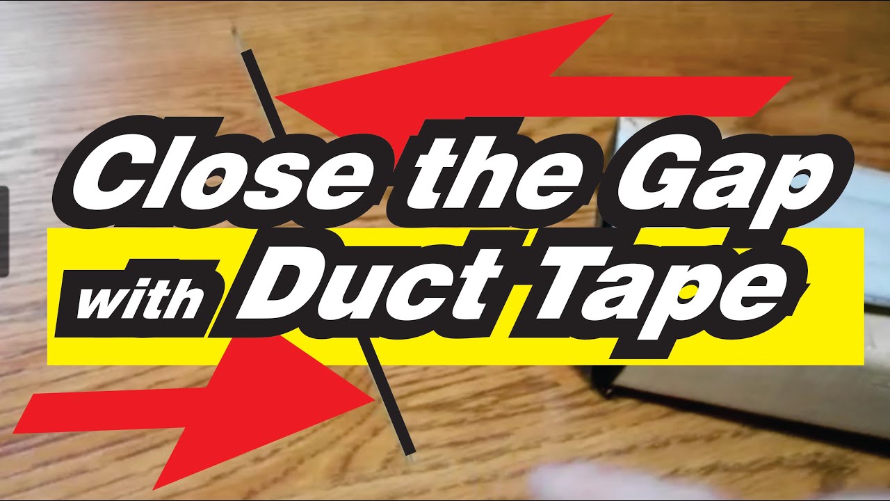 Use Duct Tape to Close Gaps in Laminate Floor YouTube