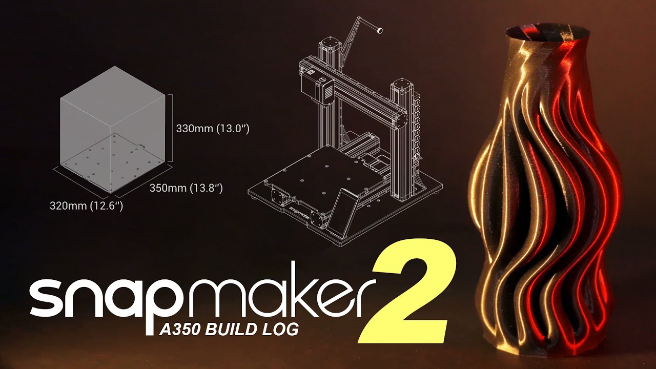 Snapmaker 2.0 A350 unboxing and first print - 3-in-1 3D