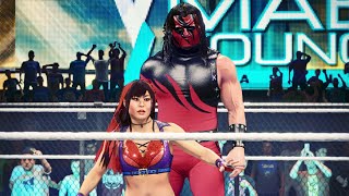 WWE 2k22 MODS: Iyo Sky (Io Shirai) vs Kane '98! intergender wrestling screenshot 4