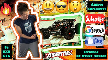 GIANT New RC CAR! ARRMA Outcast 8s EXB RTR V2!! (Unboxing And First Impressions!)