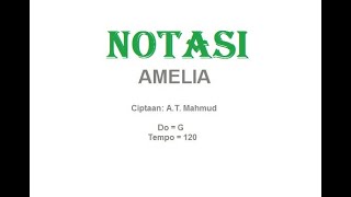 Download lagu NOTASI AMELIA Cipt. A.T. Mahmud