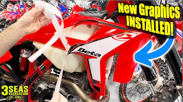 How To Install Dirt Bike Graphics The Easy Way! Change the whole look of your bike in minutes!