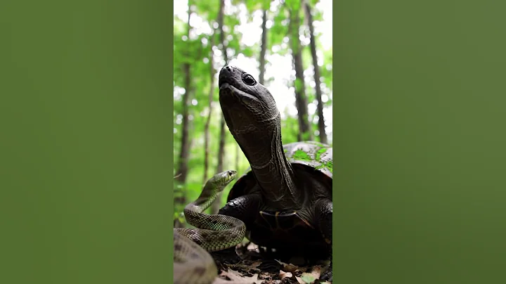 When a Turtle and a Snake Become Friends 🐢❤️🐍