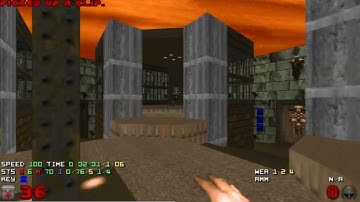 Doom: pe4_dt2.wad e4m2 UV pacifist (normal exit) in 1:04 (world record)