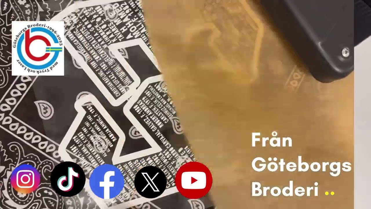 Här har vi en tryck beställning som är väldigt speciell. Den är till minne av de 63 personerna som m